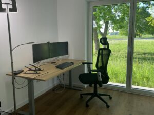 Büro sitzend